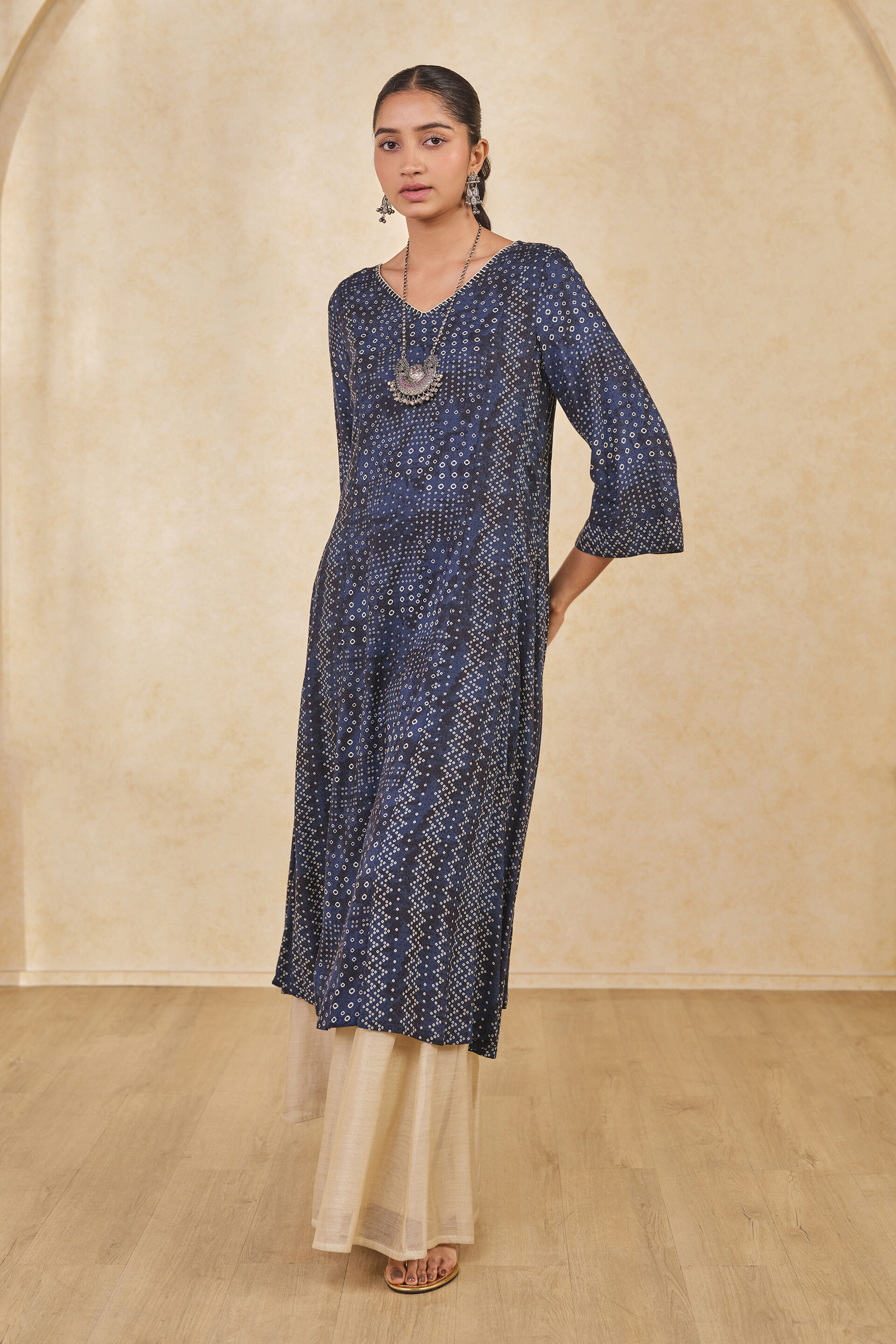 The Jugnu Kurta, Indigo, image 4